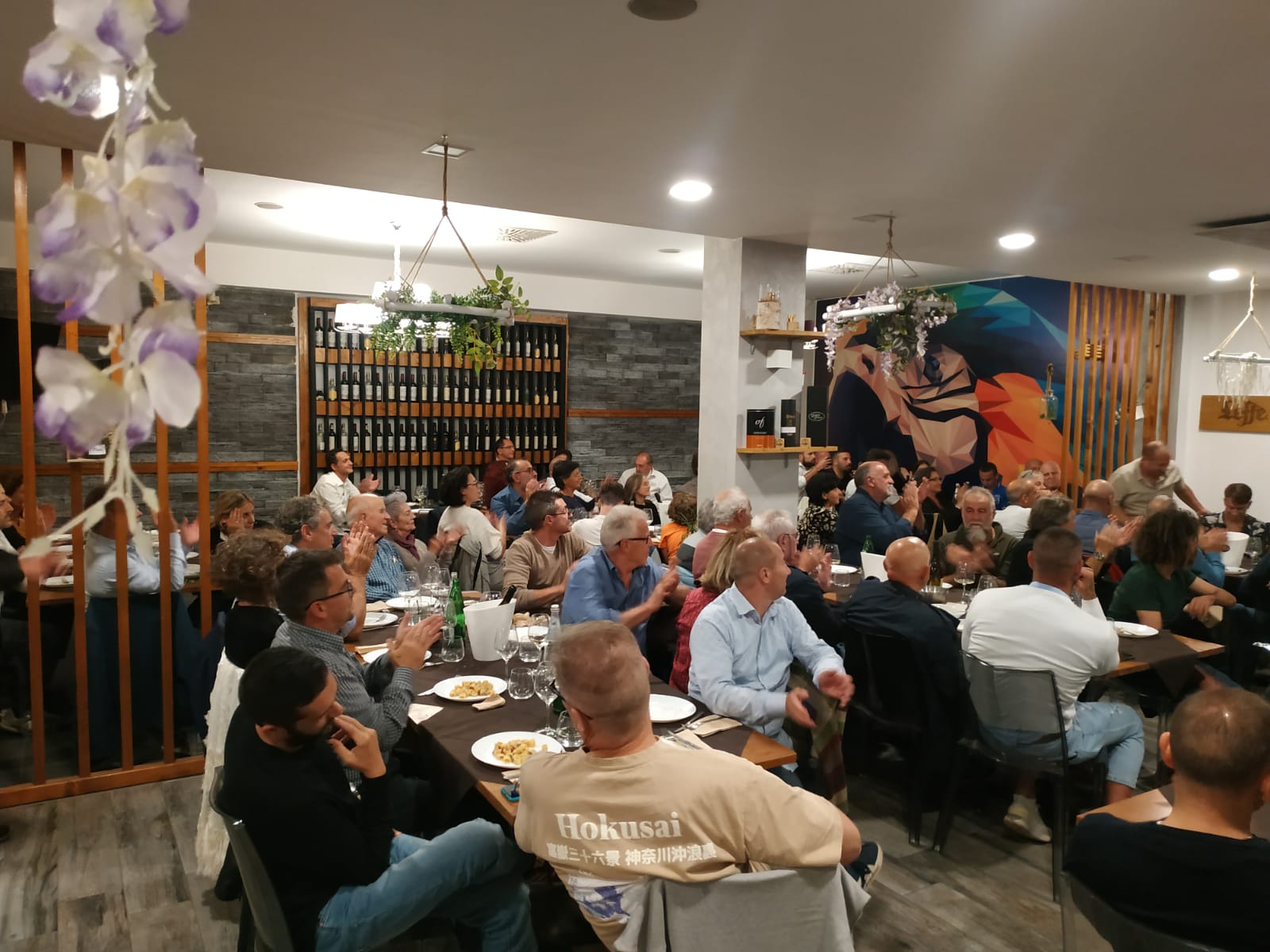 Applausi alla cena di gala - Mostra Bonsai d'Autunno 2022 - Roma